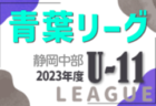 2023年度 静岡青葉ライオンズクラブ杯 U-12リーグ  結果募集