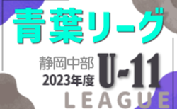 2023年度 静岡青葉ライオンズクラブ杯 U-11リーグ後期 Div1はLIBERDADE、Div2はジョガドール、Div3は城内、Div4はozato westが優勝！