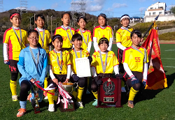 神戸市少女サッカーリーグ2023 4部A・4部B（兵庫）　4部A決勝（Aリーグ決勝大会）優勝は4部A・学園FC F、4部B・有瀬SC F！