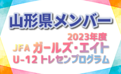 【メンバー】2023年度JFA・ガールズエイトU-12東北トレセンプログラム 山形県メンバーのお知らせ！