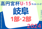 2024年度 高円宮杯 JFAU-15 サッカーリーグ岐阜 3部  4/13結果入力ありがとうございます！次回5/18