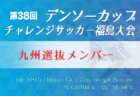 2023年度 第38回デンソーカップチャレンジサッカー 福島大会 四国選抜 参加メンバー掲載！