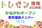 【東京メンバー掲載】2023年度 かながわオープン 第11回神奈川招待U-18選抜フットサル大会 1/28神奈川県開催