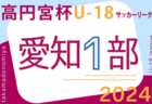2024年度 高円宮杯 JFA U-18サッカーリーグ 愛知県1部  5/11第6節結果速報！情報をお待ちしています！