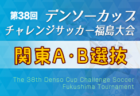 2023年度 第38回デンソーカップチャレンジサッカー 福島大会 東北選抜 参加メンバー掲載！