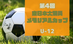 2024年度 第4回 東日本大震災メモリアルカップU-12 （福島開催） 3/29～3/31開催！ 組み合わせ掲載