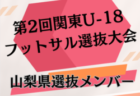 【メンバー】2023年度 第2回関東U-18フットサル選抜大会 千葉県U-18選抜メンバー掲載！