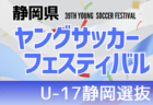 【静岡選抜】2023年度 第39回静岡県ヤングサッカーフェスティバル U-16男子静岡選抜メンバー掲載！3/3 ＠草薙陸上競技場