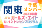 【山梨県】参加メンバー掲載！2023 JFAガールズ･エイトU-12 関東 トレセンプログラム（2/24,25）