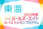 【静岡県】参加メンバー掲載！2023 JFAガールズ･エイトU-12 東海 トレセンプログラム（2/24,25）