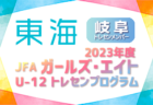 【日程】2023年度 長崎県女子U-15トレセン 3月開催（3/24）のお知らせ