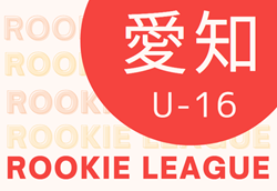 2024年度  愛知ルーキーリーグU-16  1部・2部AB    開催中？   組み合わせ掲載！開催日程募集中