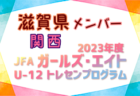 【京都府】参加メンバー掲載！2023 JFAガールズ･エイトU-12 関西 トレセンプログラム（3/2,3）