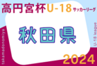 2024年度 高円宮杯 JFA U-18 サッカーリーグ富山　1部5/5、2部5/6結果掲載！次回6/8,9