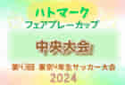 2024年度 ハトマークフェアプレーカップ 第43回東京都4年生大会 中央大会　6/15.16開催！1.2.4.5.8.12.14.15.16ブロック代表決定！