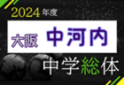 2024年度 大阪中学校サッカー選手権大会 南河内地区予選 例年6月開催！日程・組合せ募集中！