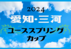 2024 愛知･三河ユースサッカースプリングカップ 結果速報！ 3/19～21開催！組合せ募集   情報提供をお待ちしています！