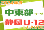 2024年度 JFA U-12リーグ浜松地区（静岡） 4/27,28結果速報！