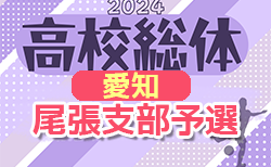 速報！2024年度 第78回 愛知県高校総体サッカー競技 インターハイ 尾張支部予選  1,2回戦  4/27,28結果更新中！情報お待ちしています！