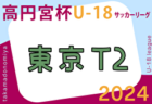 2024年度 高円宮杯JFA U-18 サッカーリーグ (東京) T1リーグ 4/6.7結果掲載！次節5/5.6