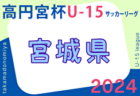 2024年度 高円宮杯JFA U-15サッカーリーグ宮城（MJリーグ）4/27,29結果速報！