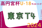 2024年度 高円宮杯JFA U-18 サッカーリーグ (東京) T3リーグ 5/6結果掲載！次回6/14,15,16 入力ありがとうございます！