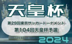 速報！2024年度 第29回東京サッカートーナメント 第104回天皇杯予選 優勝は横河武蔵野FC！