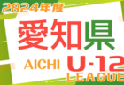 2024年度 愛知県U-12リーグ  5/25  Aブロック結果更新！入力ありがとうございます！次回6/1,2