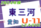 2024年度 知多U-11リーグ（愛知） リーグ表＆年間日程掲載！1部･2部は 6/30開幕！