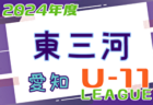 2024年度 知多U-12リーグ（愛知） 4/21は天候不良により延期？次回5/5