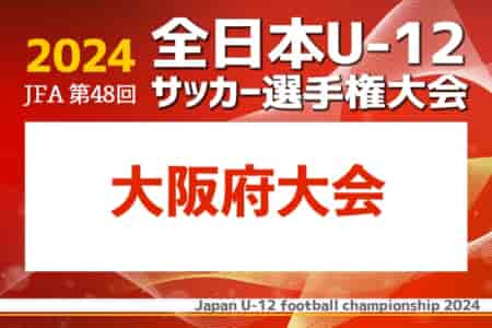 2024年度 JFA第48回全日本U-12サッカー選手権 大阪府大会 中央大会 優勝はFC ZERO！全結果掲載