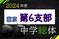 2024年度 第63回 東京中学総体（第6支部）例年7月開催！日程・組合せ募集中！