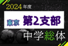 2024年度 第63回 東京中学総体（第4支部） 7/6,7結果掲載！都大会出場チーム決定