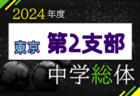 2024年度 第63回 東京中学総体（第3支部）例年6月開催！日程・組合せ募集中！