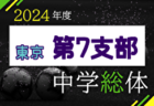 2024年度 第63回 東京中学総体（第6支部）例年7月開催！日程・組合せ募集中！