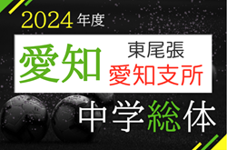 2024年度  愛知中学総体 東尾張／愛知支所大会   例年7月開催！組み合わせなど大会情報募集中！