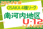 2024年度 4種リーグU-12（全日リーグ） 大阪市地区予選 （大阪） 5/18開幕！ 組合せ掲載！