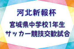 2024年度 第51回 河北新報杯 宮城県中学校1年生サッカー競技交歓試合 例年7月開催！日程・組合せ募集中！