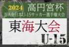 2024年度 第22回関西クラブユース地域リーグ（U-18）Town Club Cup全国大会出場はエストレラ姫路、枚方FC、センアーノ神戸！