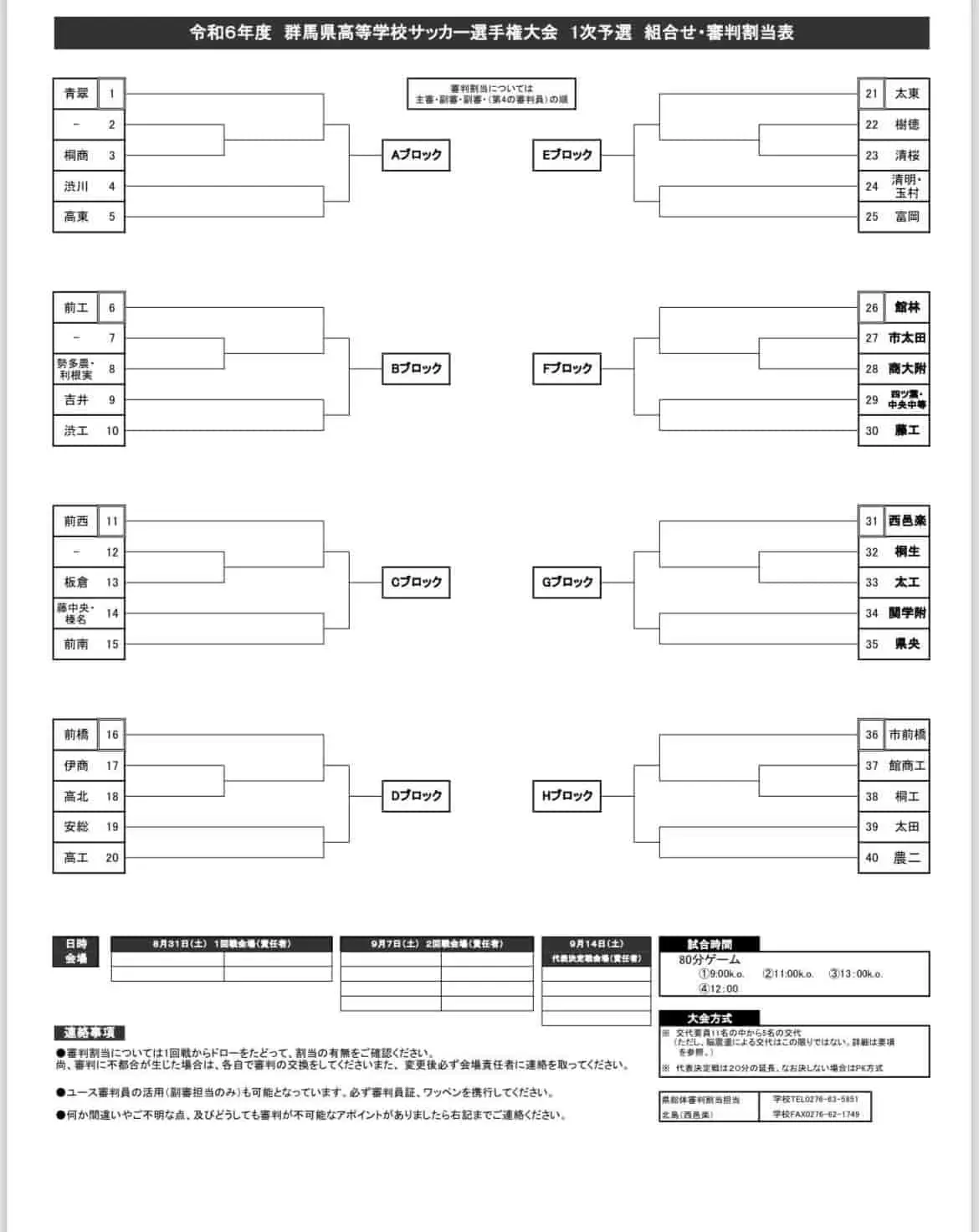 2024年度 第103回全国高校サッカー選手権大会群馬県大会 優勝は前橋