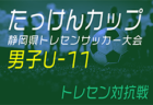 2024年度 たっけんカップ第18回静岡県トレセンサッカー大会（女子U-12･U-11）U-11･U-12 ともに西部トレセンが優勝！東海大会出場！