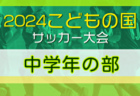 2024年度 こどもの国サッカー大会 低学年 (神奈川･東京) 6地区代表8チーム出場！優勝は川崎代表、FCパーシモン！