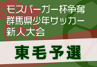 2024年度 モスバーガー杯争奪 第33回群馬県少年サッカー新人大会 北毛予選 優勝はnova渋川！県大会出場6チーム決定！