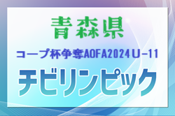 コープ杯争奪AOFA2024第4回青森県Ｕ-11サッカー大会（チビリンピック青森県予選）優勝はBr.Vibola！ブリジャンテとともに東北大会出場！