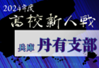 2024年度 兵庫県高校サッカー新人大会・阪神支部予選 全結果掲載！県大会出場10チーム決定！たくさんの情報ありがとうございます
