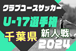 2024年度 第23回千葉県クラブユース新人戦 優勝は柏レイソルU-18！最終結果掲載
