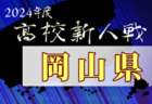 2024年度 第8回高知県高校サッカー冬季大会（新人戦) 優勝は高知高校！