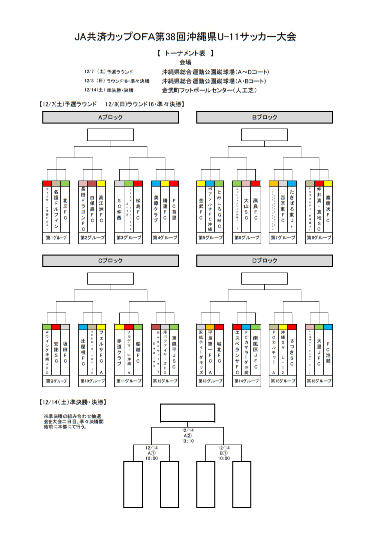 2024年度JA共済カップ第38回沖縄県ジュニアサッカー (U-11)大会 優勝は