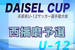 2025年度 DAISEL CUP 第58回兵庫県U-12サッカー選手権大会 西播磨予選 5/10.11開催！組合せ掲載　情報ありがとうございます