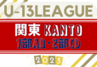 2025年度 関東ユース（U-13）サッカーリーグ 1部AB･2部CD組合せ掲載&リーグ戦表作成！大会要項情報&昇降格基準掲載！都県リーグ情報も掲載！例年5月開幕！